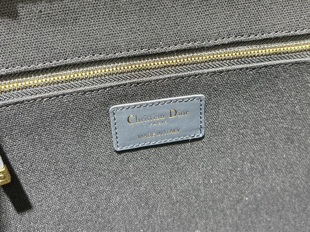 Christian Dior Book Tote bag in the Black Dior Oblique embroidered canvas.