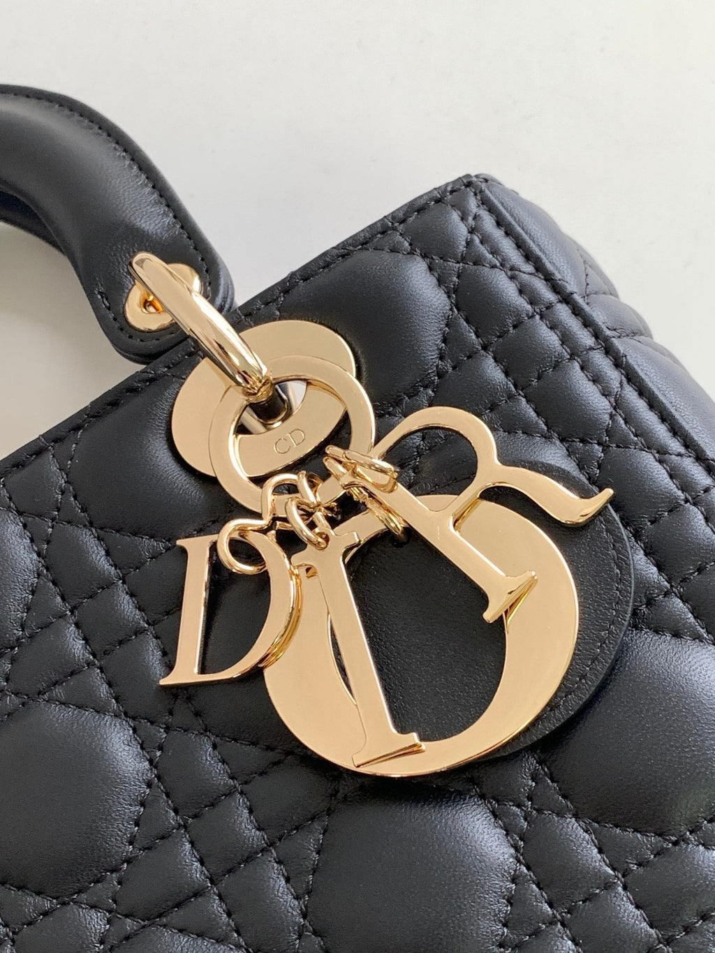 Lady Dior Bag Black Cannage Lambskin