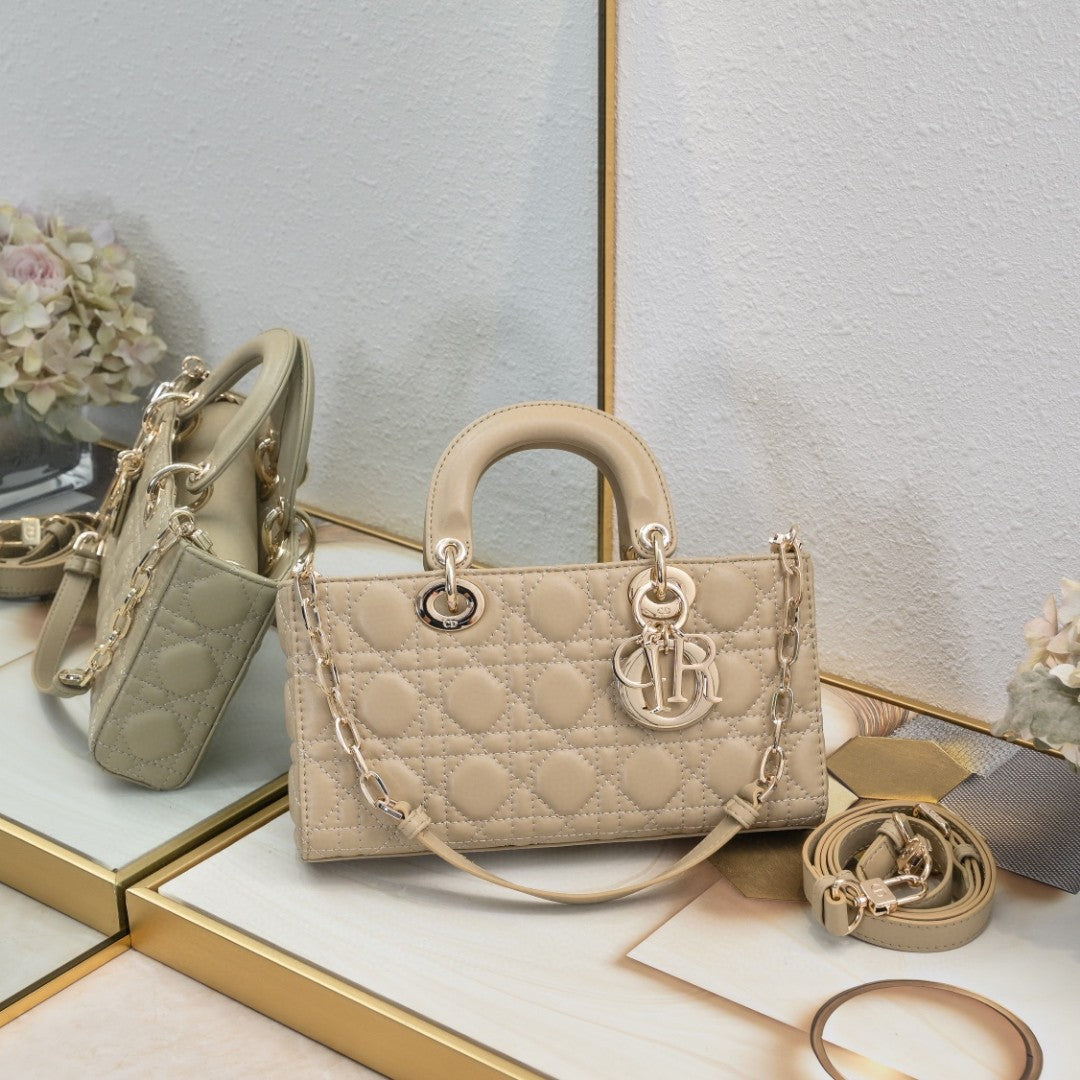 Medium Lady D-Joy Bag Cannage Lambskin
