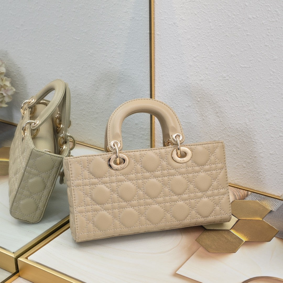 Medium Lady D-Joy Bag Cannage Lambskin