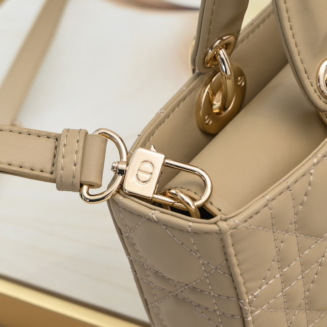 Medium Lady D-Joy Bag Cannage Lambskin