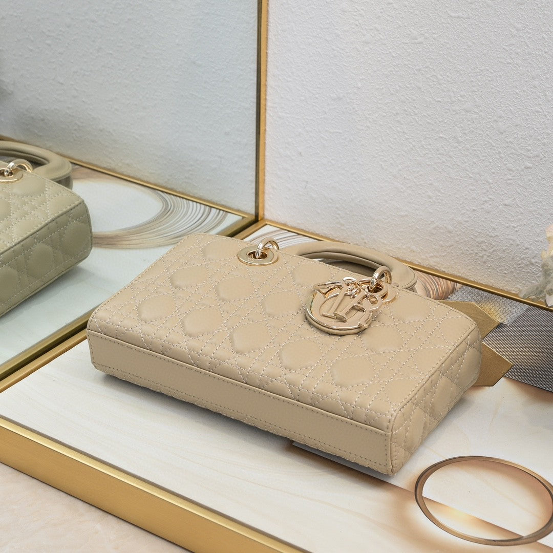 Medium Lady D-Joy Bag Cannage Lambskin