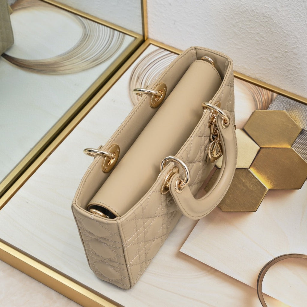 Medium Lady D-Joy Bag Cannage Lambskin