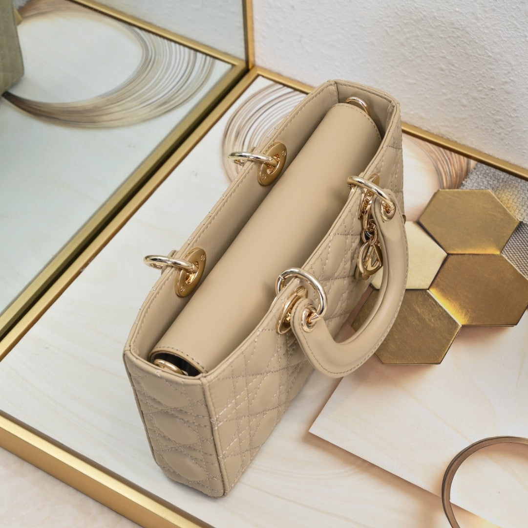 Medium Lady D-Joy Bag Cannage Lambskin