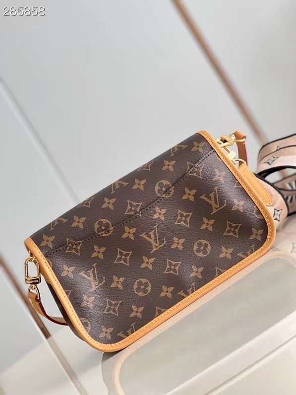 Louis Vuitton Diane satchel bag in the classic Monogram canvas