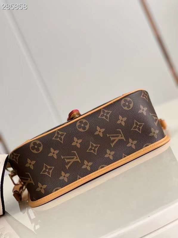 Louis Vuitton Diane satchel bag in the classic Monogram canvas