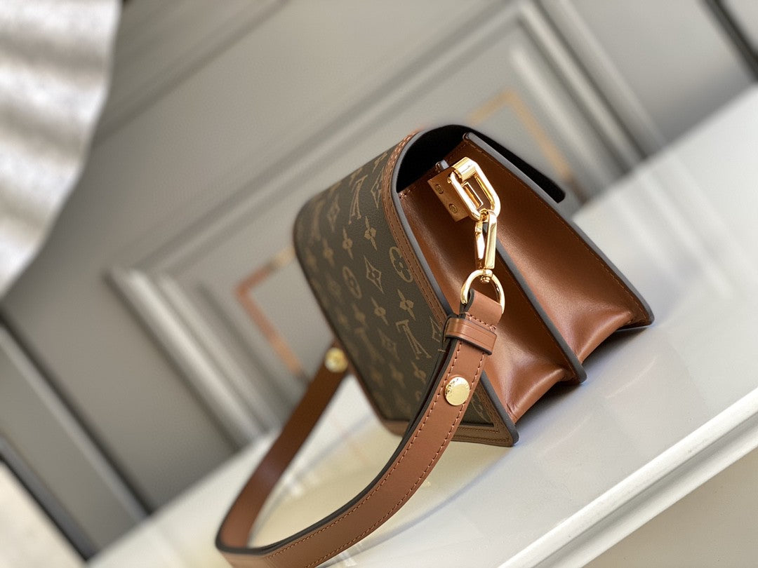 Louis Vuitton Mini Dauphine bag in Monogram and Monogram Reverse coated canvas
