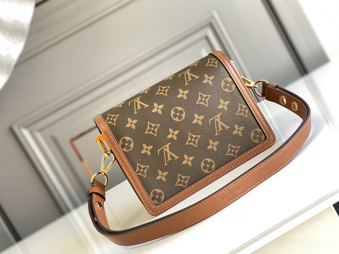 Louis Vuitton Mini Dauphine bag in Monogram and Monogram Reverse coated canvas