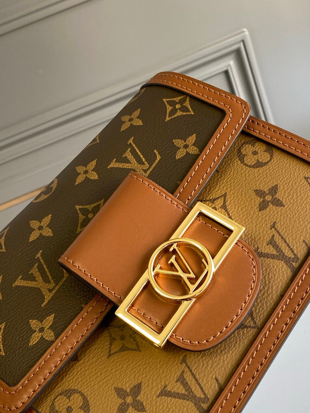 Louis Vuitton Mini Dauphine bag in Monogram and Monogram Reverse coated canvas