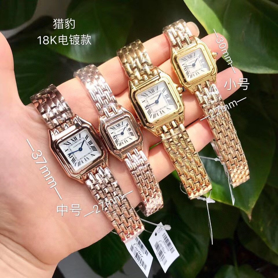 Cartier Panthère de Cartier watches (22mm and 27mm)  in yellow and rose gold