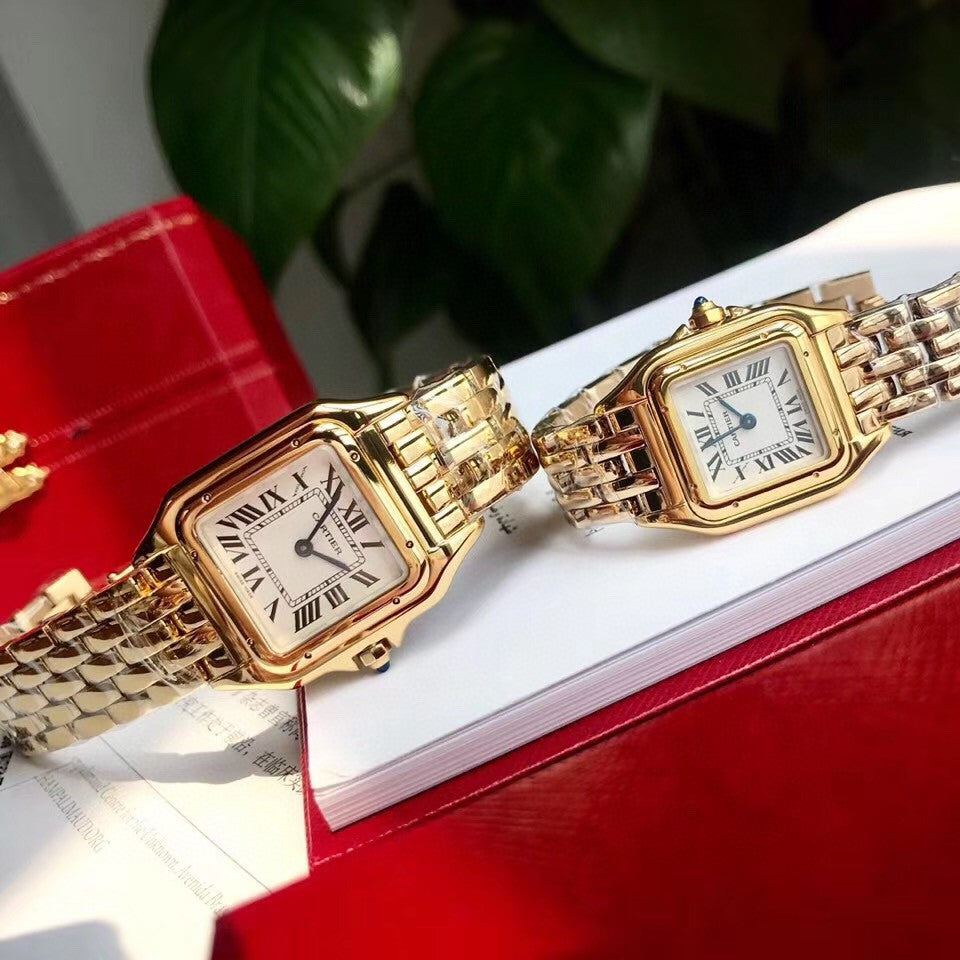 Cartier Panthère de Cartier watches (22mm and 27mm)  in yellow and rose gold