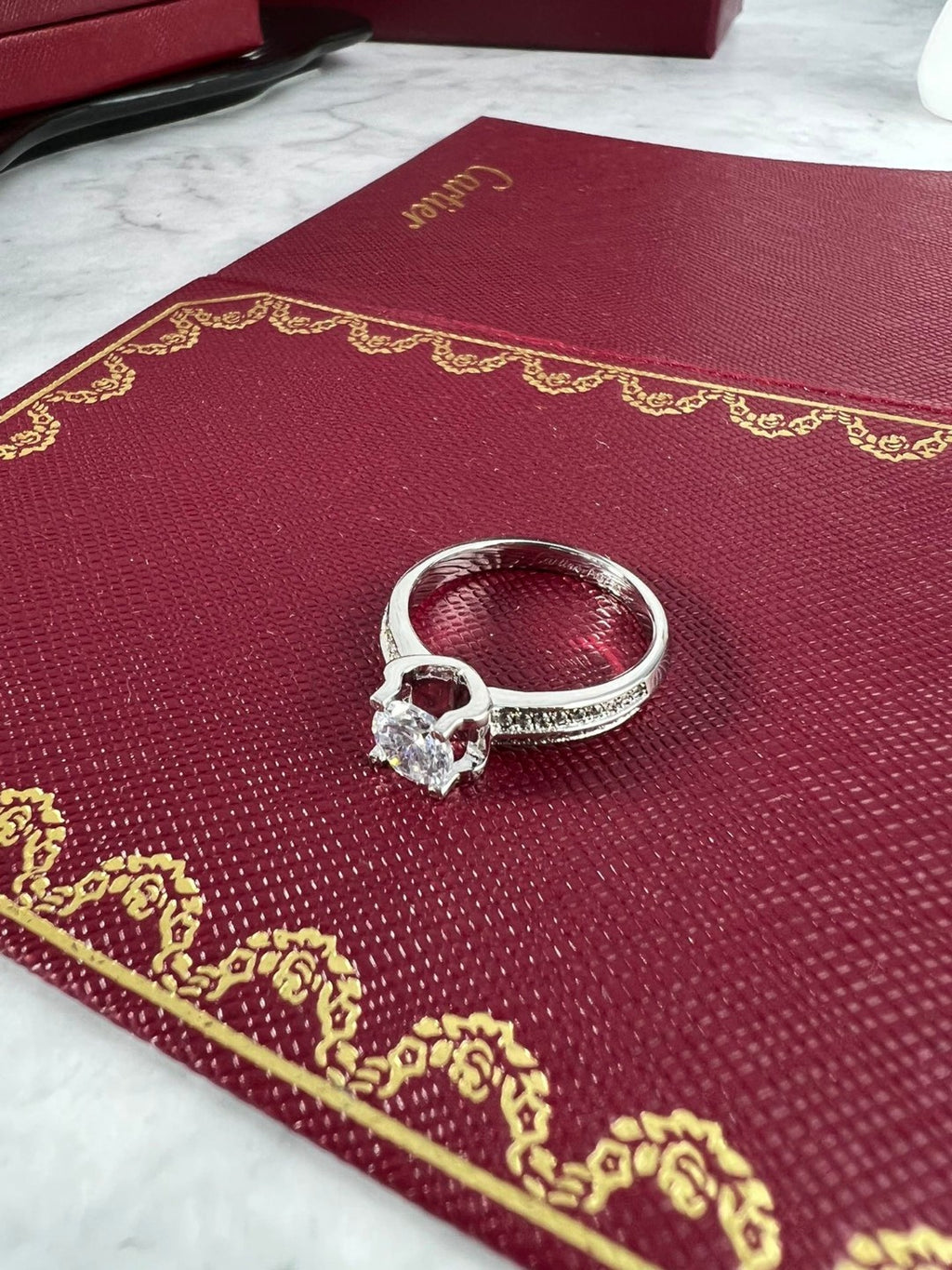Cartier Destinée engagement ring