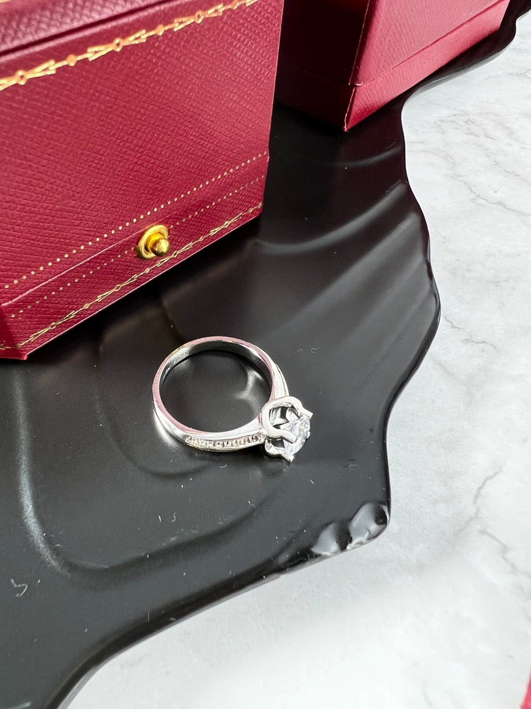 Cartier Destinée engagement ring