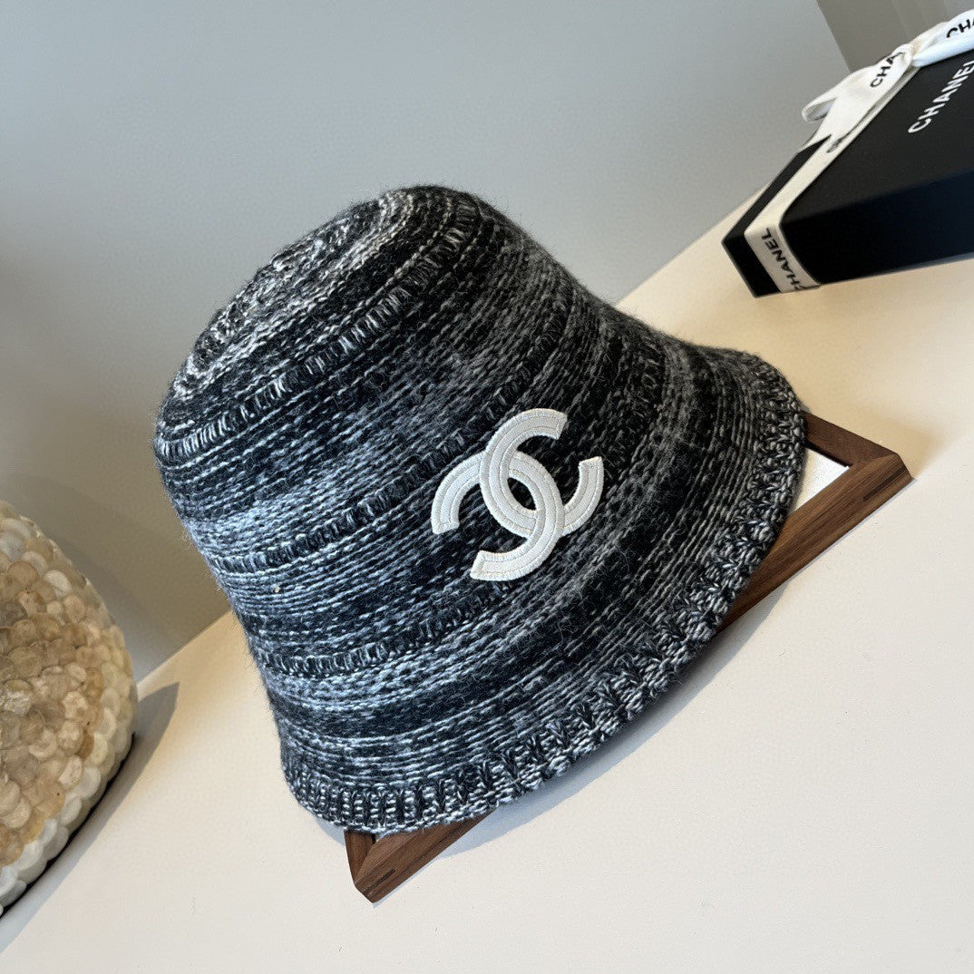 CHANEL Tweed Bucket Hat