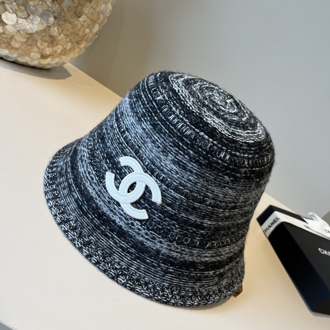 CHANEL Tweed Bucket Hat