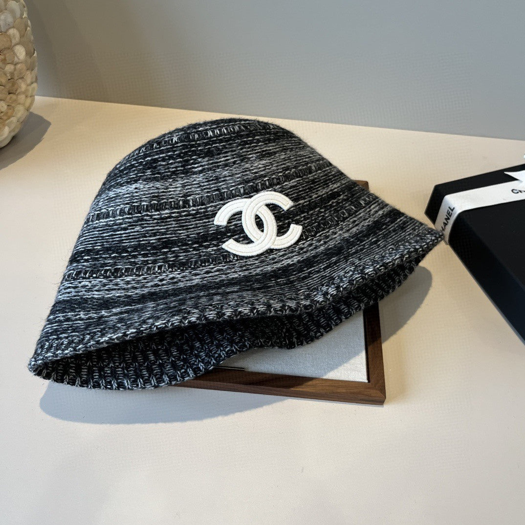 CHANEL Tweed Bucket Hat