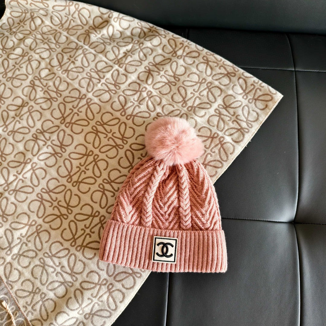 Beautiful Chanel Beanie with Logo