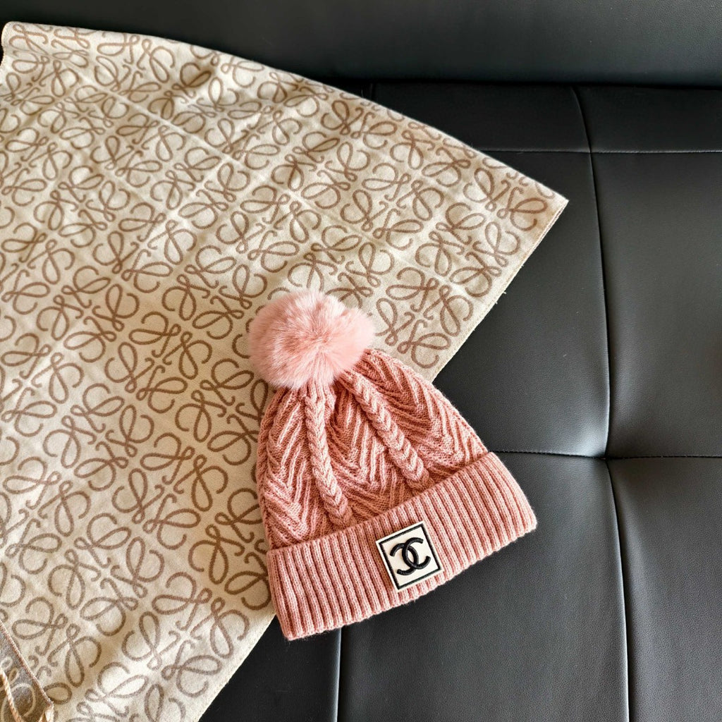 Beautiful Chanel Beanie with Logo
