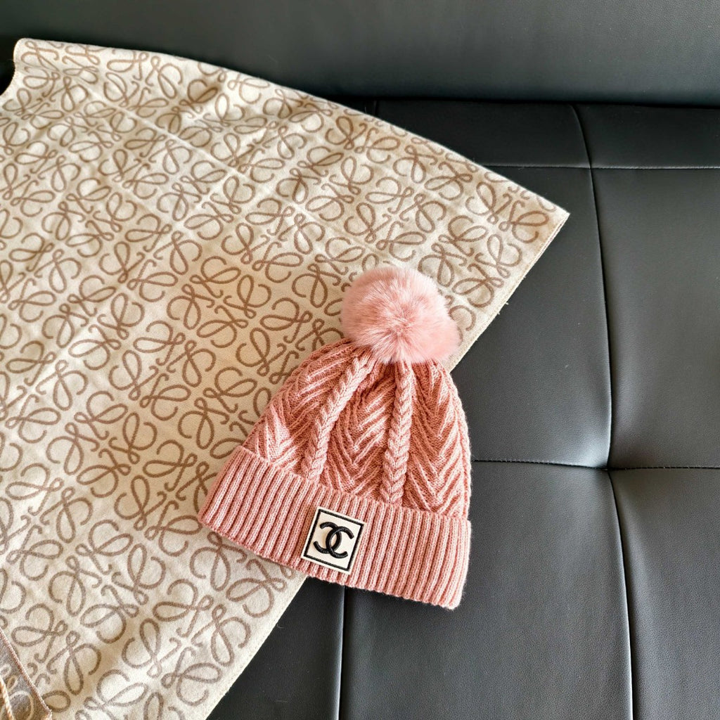Beautiful Chanel Beanie with Logo