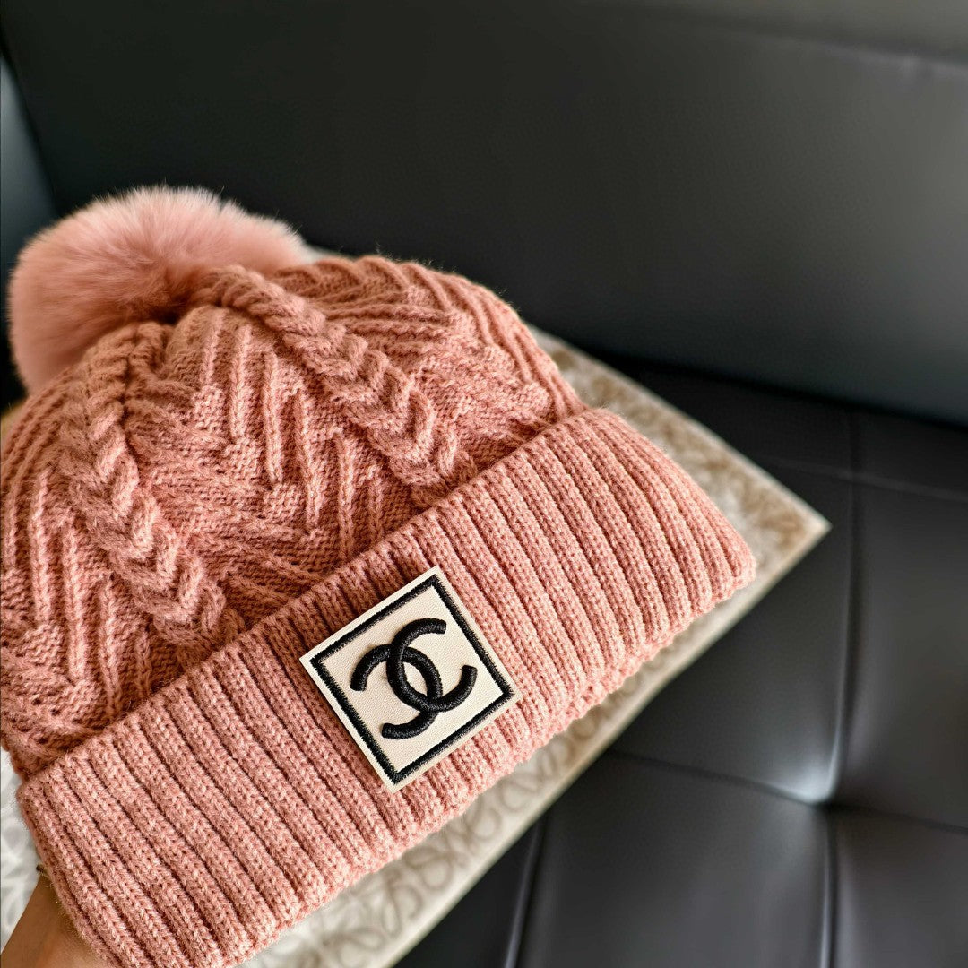 Beautiful Chanel Beanie with Logo