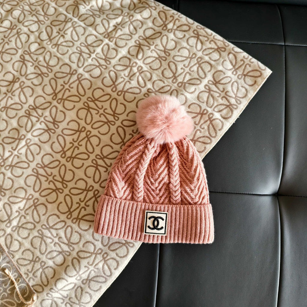 Beautiful Chanel Beanie with Logo