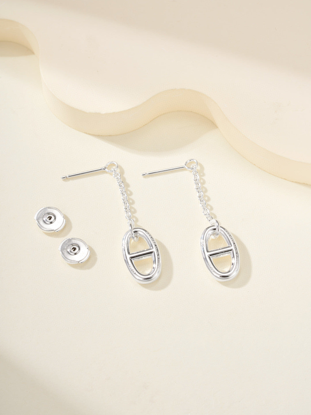 Hermès Farandole earrings in sterling silver