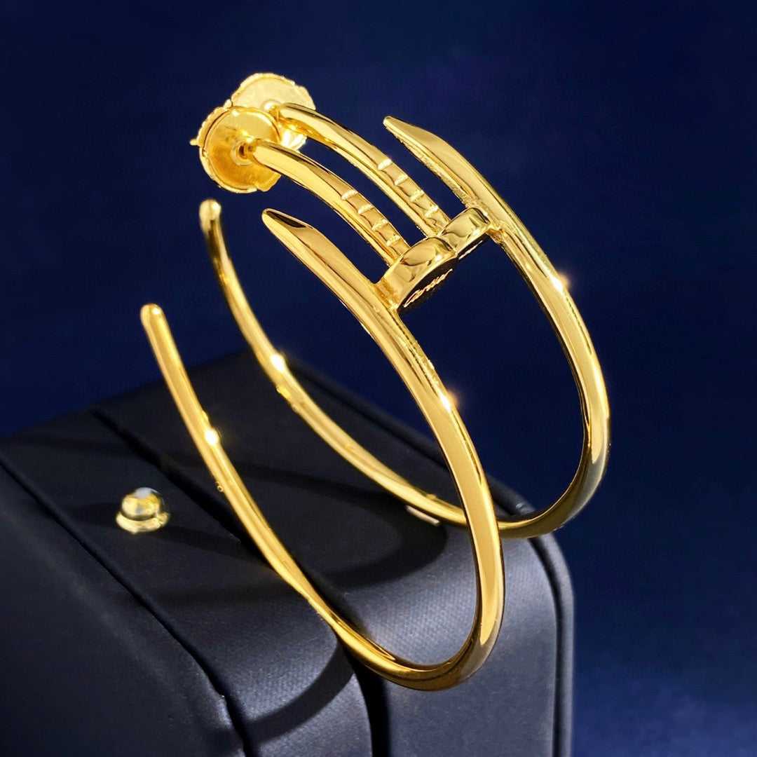 Cartier Juste un Clou hoop earrings in yellow gold
