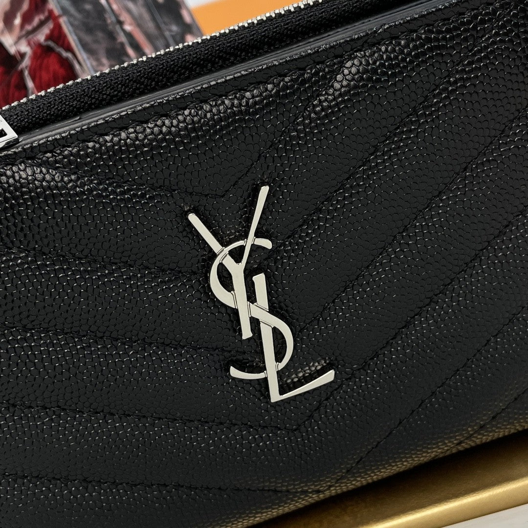 Saint Laurent Monogram zipped leather wallet