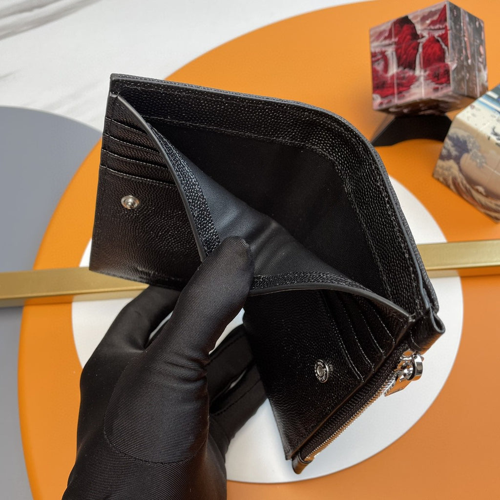 Saint Laurent Monogram zipped leather wallet