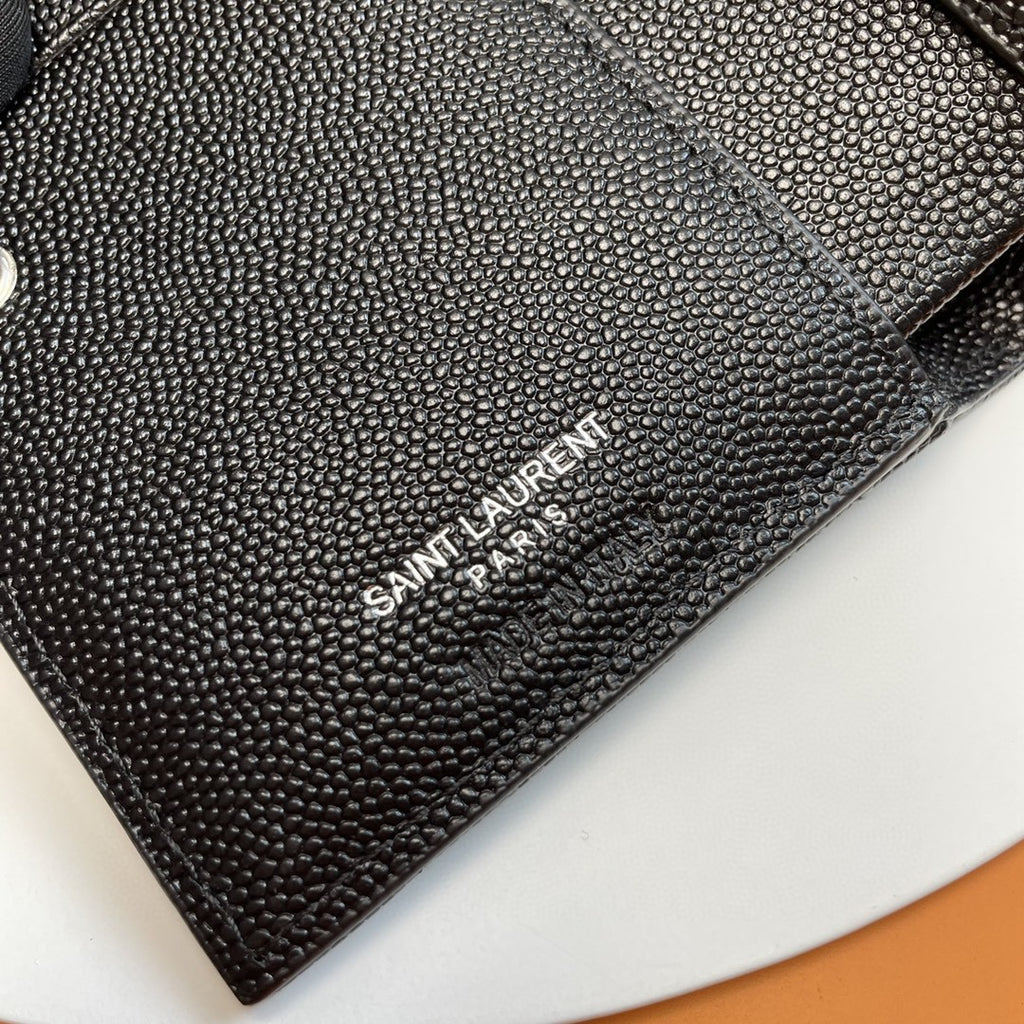 Saint Laurent Monogram zipped leather wallet