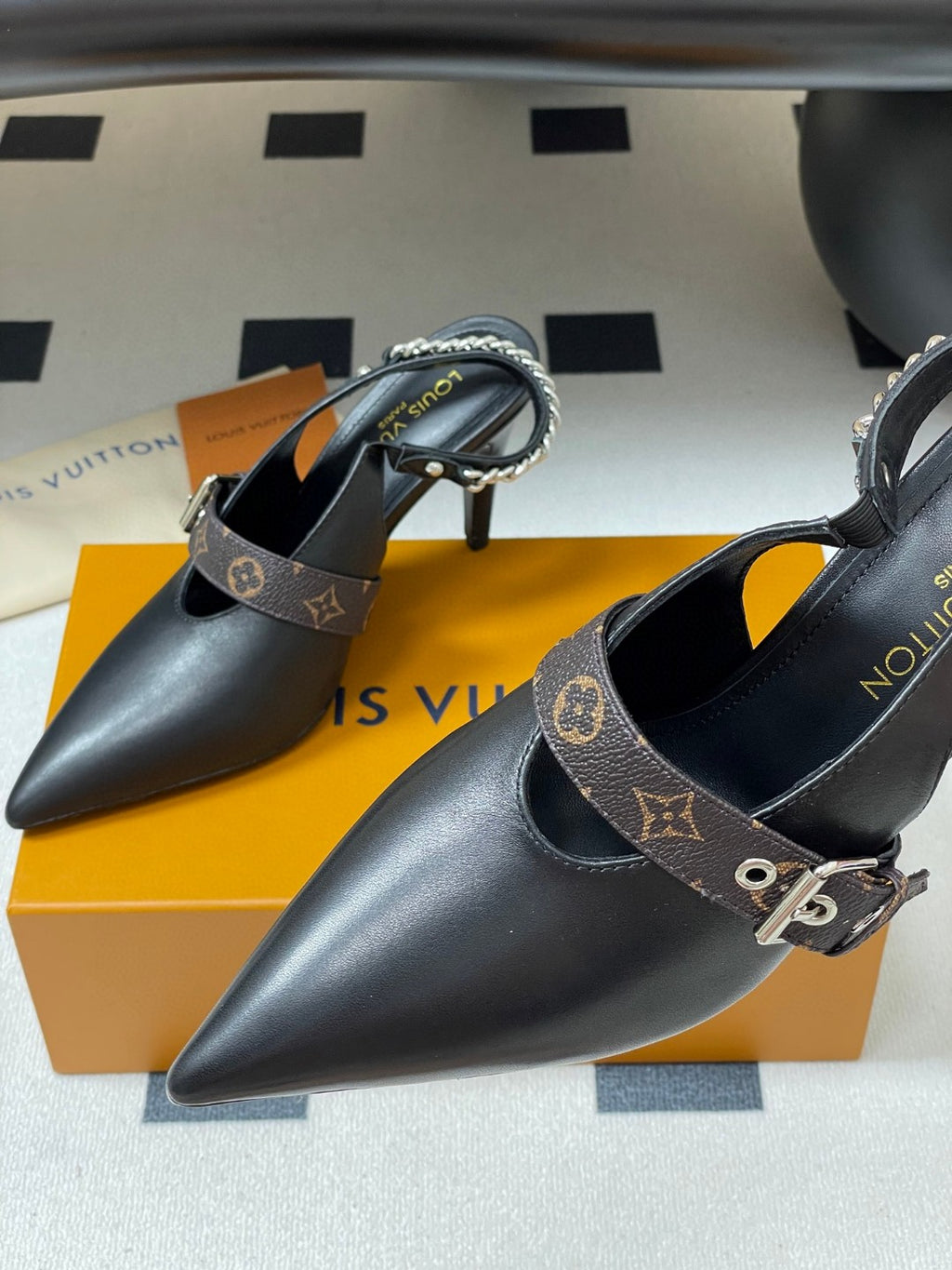 Louis Vuitton LV Vibe slingback pumps