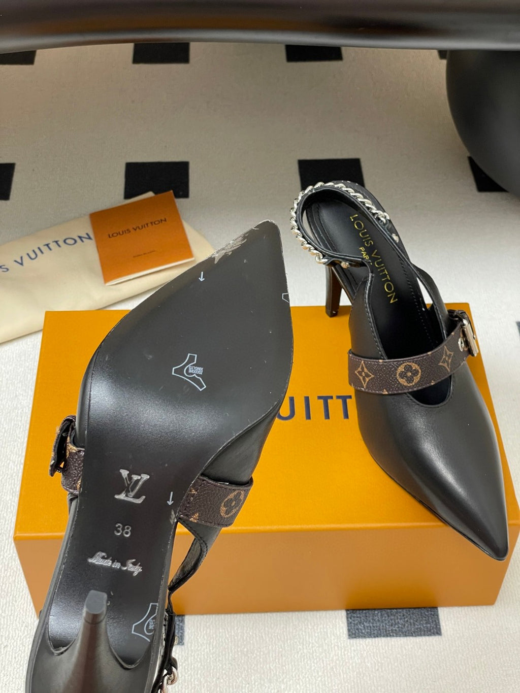 Louis Vuitton LV Vibe slingback pumps