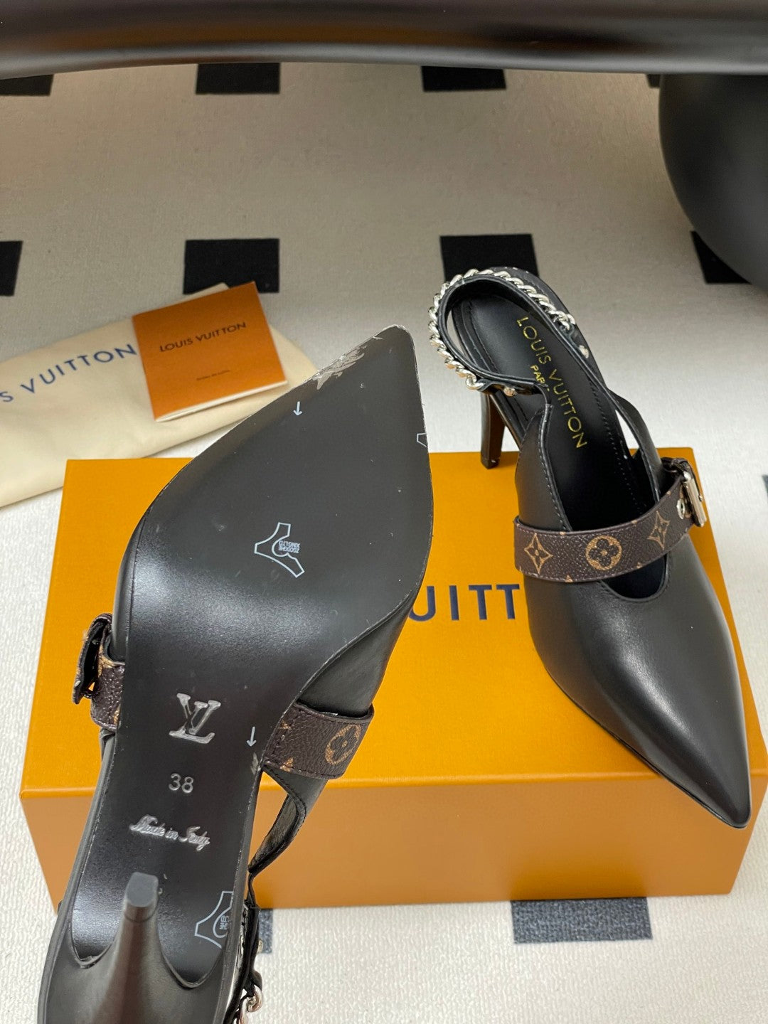 Louis Vuitton LV Vibe slingback pumps