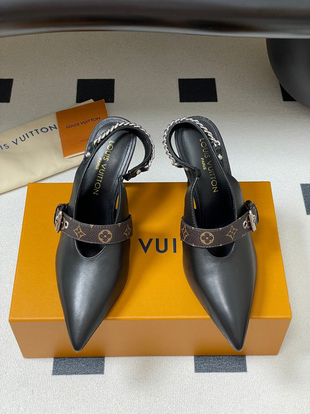 Louis Vuitton LV Vibe slingback pumps