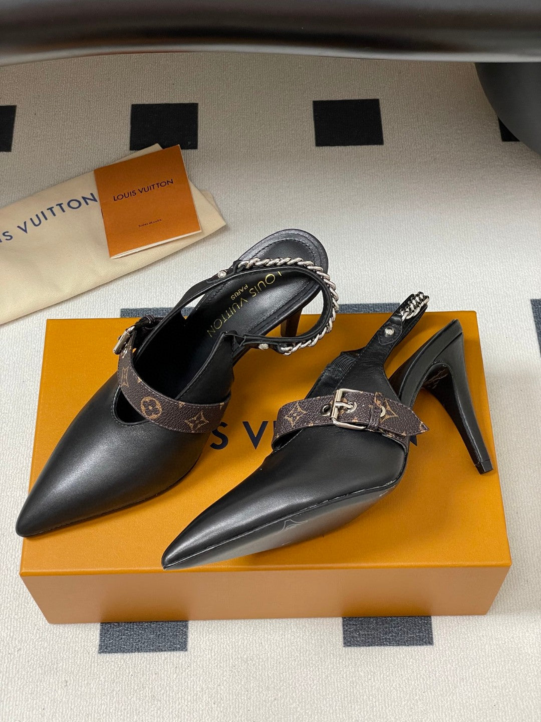 Louis Vuitton LV Vibe slingback pumps