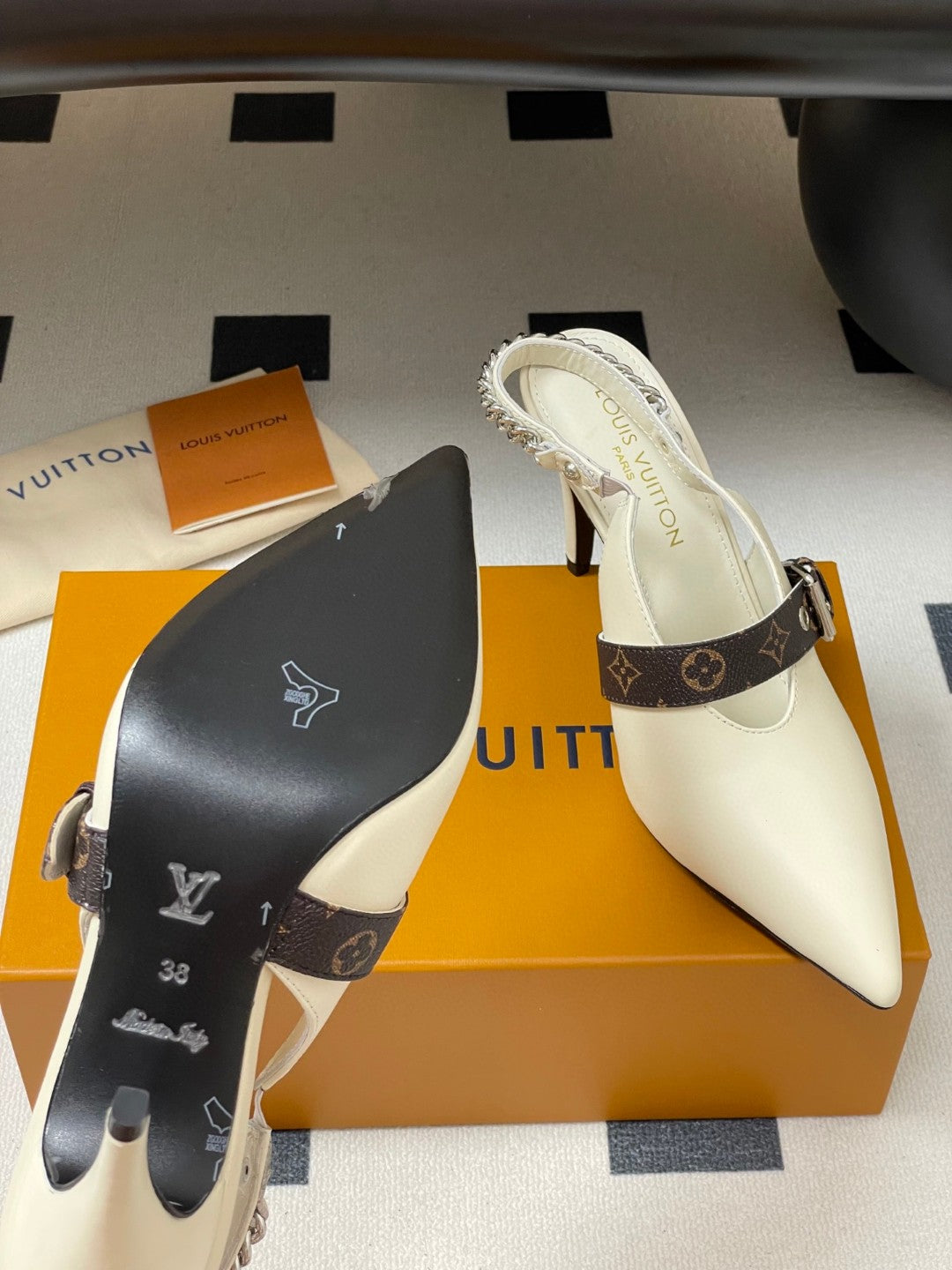Louis Vuitton LV Vibe slingback pumps