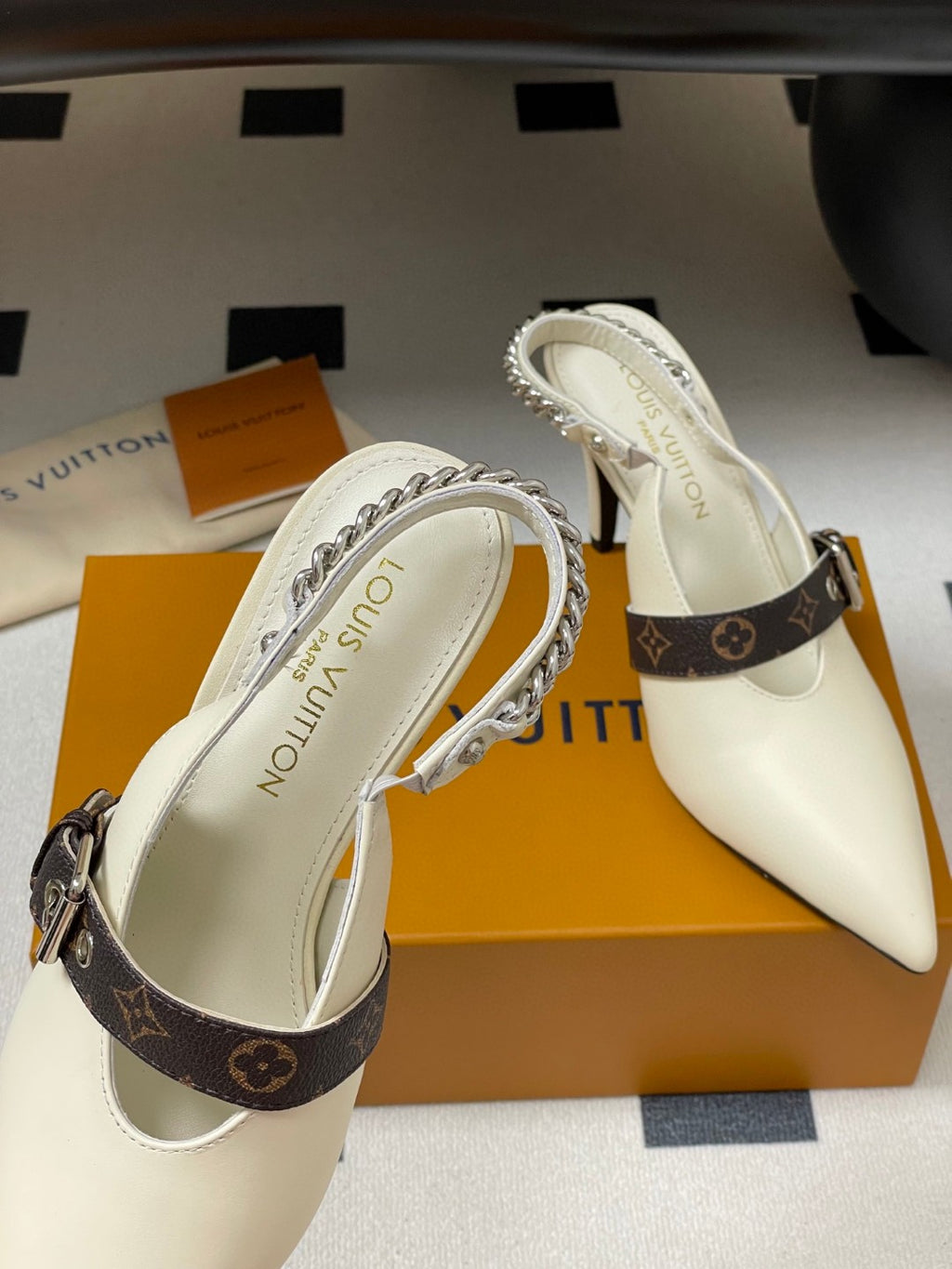 Louis Vuitton LV Vibe slingback pumps