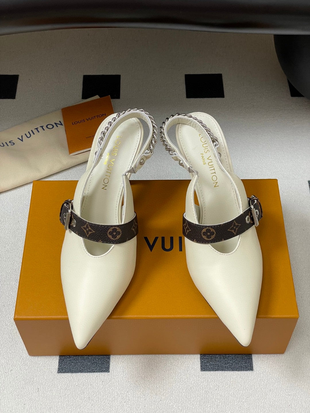 Louis Vuitton LV Vibe slingback pumps