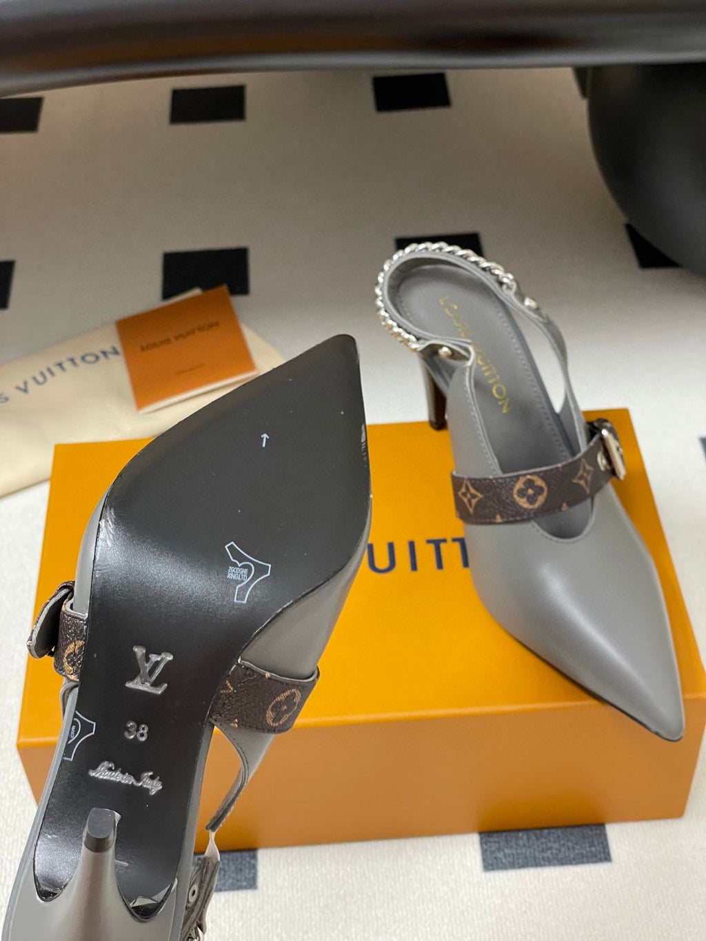 Louis Vuitton LV Vibe slingback pumps