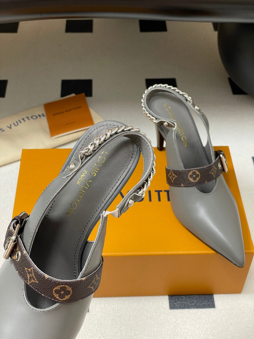 Louis Vuitton LV Vibe slingback pumps