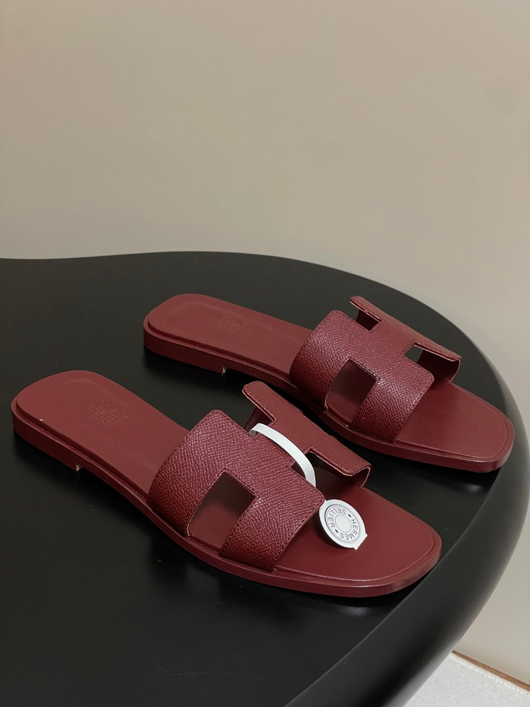 Hermès Oran sandals in Epsom calfskin leather