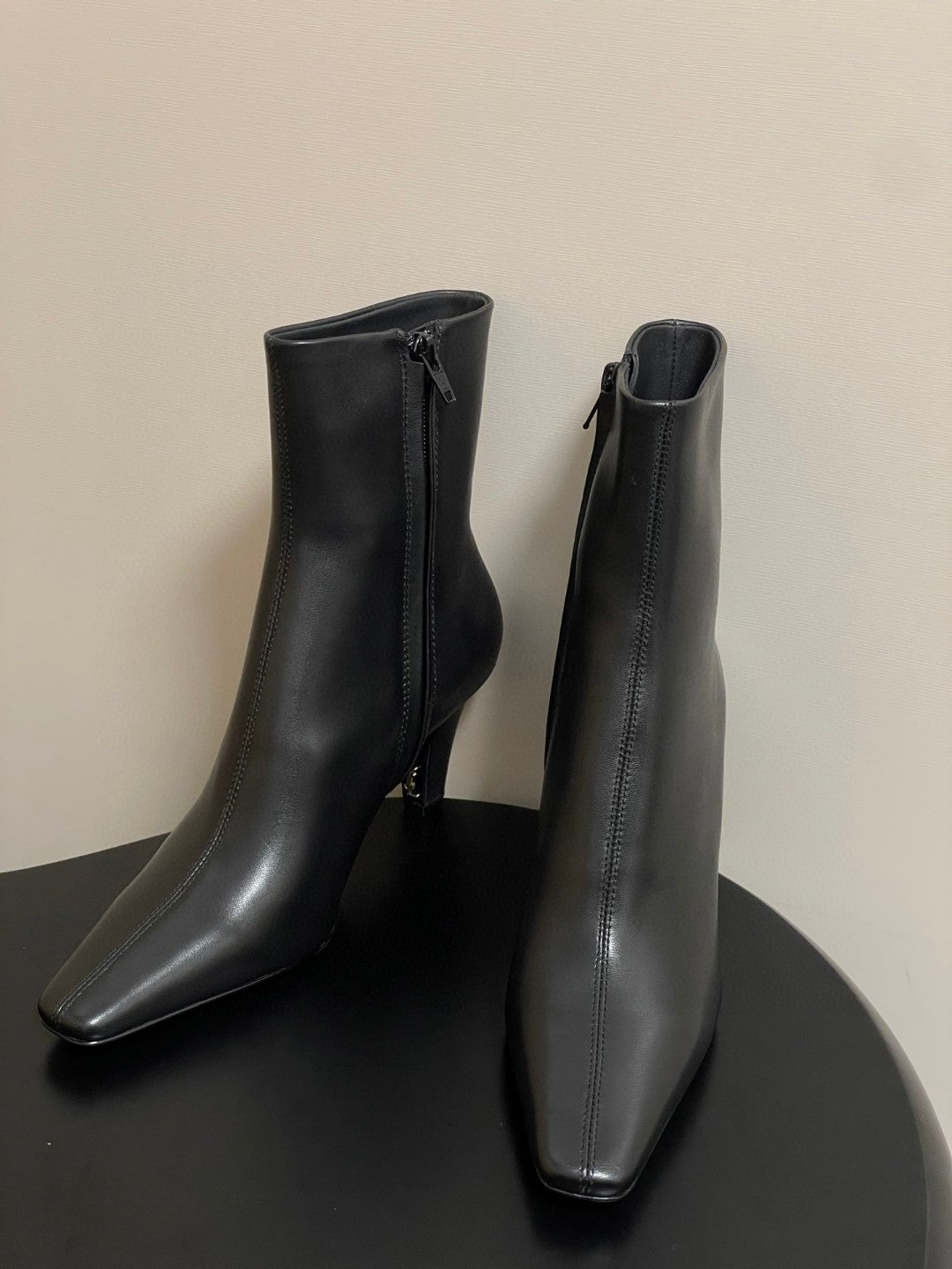 black Saint Laurent Jill 75 ankle boots in smooth leather