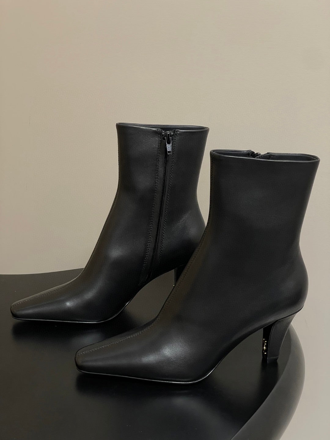 black Saint Laurent Jill 75 ankle boots in smooth leather
